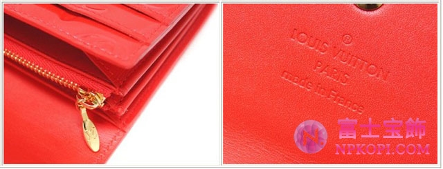 ルイヴィトン LOUISVUITTON ヴィトン ヴェルニ LV 財布 ファスナー長札 長財布 ポルトフォイユサラ ルージュグルナディーヌ M91739